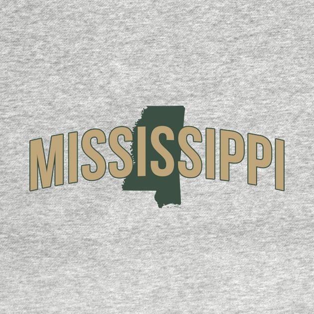 Mississippi State Map and Name by Novel_Designs